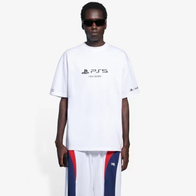 발렌시아가 남성 라운드 반팔 티셔츠 - Balenciaga Mens Round Tshirt - bac4533x