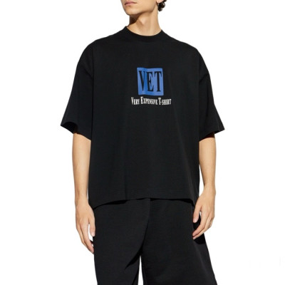 베트멍 남/녀 화이트반팔 티셔츠 - Vetements Unisex Over Size Tshirts - vec4581x