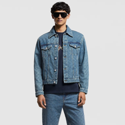 루이비통 남성 데님 재킷 - Louis vuitton Mens Denim Jacket - lvc4700x