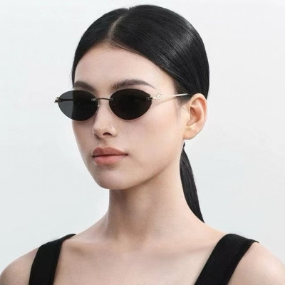 까르띠에 여성 프리미엄 메탈 프레임 선글라스 - Cartier Womens Premium Metal Frame Sunglasses - acc3093x