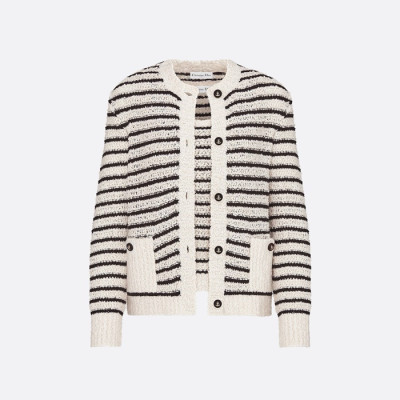 디올 여성 브이넥 가디건 - Dior Womens V-neck Cardigan - dic4836x