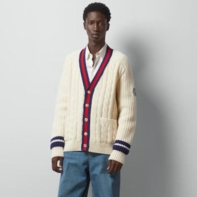 구찌 남성 브이넥 가디건 - Gucci Mens V-neck Cardigan - guc4845x