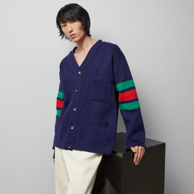 구찌 남성 브이넥 가디건 - Gucci Mens V-neck Cardigan - guc4869x