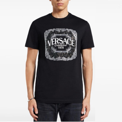 베르사체 남성 반팔 티셔츠 - Versace Mens Round Tshirt - vec4894x