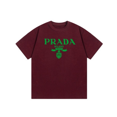 프라다 남성 라운드 반팔티 - Prada Mens Round Tshirt - prc4934x