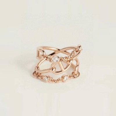 에르메스 여성 골드 반지 - Hermes Womens Gold Ring - acc3570x