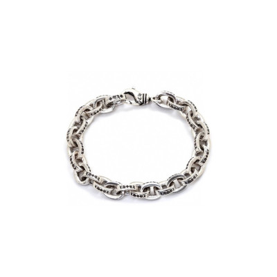 크롬하츠 남/녀 실버 팔찌 - Chrome Hearts Unisex Silver Bangle - acc3571x