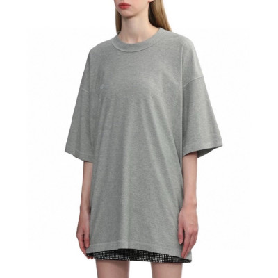 베트멍 여성 라운드 반팔 티셔츠 - Vetements Womens Over Size Tshirt - vec4974x