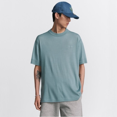디올 남성 라운드 반팔 티셔츠 - Dior Mens Round Tshirt - dic5032x