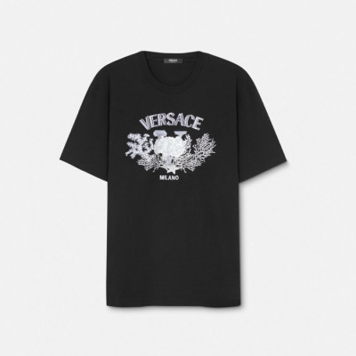 베르사체 남성 반팔 티셔츠 - Versace Mens Round Tshirt - vec5075x