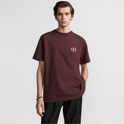 디올 남성 라운드 반팔 티셔츠 - Dior Mens Round Tshirt - dic5081x