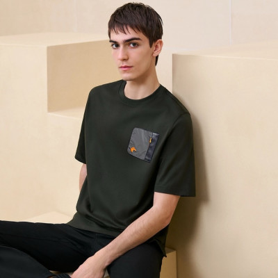 에르메스 남성 라운드 반팔티 - Hermes Mens Round Tshirt - hec5103x