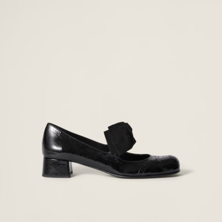 미우미우 여성 메리제인 구두 - Miumiu Womens Black Shoes - mis3088x