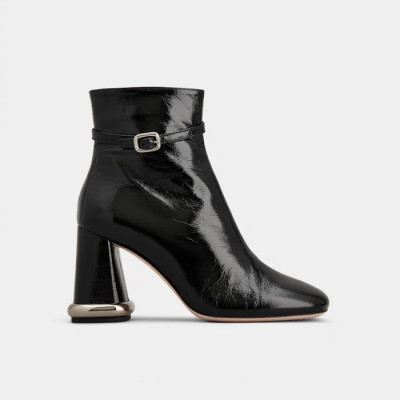 로저비비에 여성 첼시 비브 버클 부츠 - Roger Vivier Womens Black Boots - vis3127x