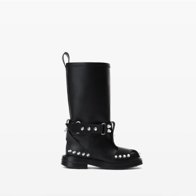 알렉산더왕 여성 Dixon 레더 버클 부츠 - Alexander Wang Womens Dixon Boots - alx3161x