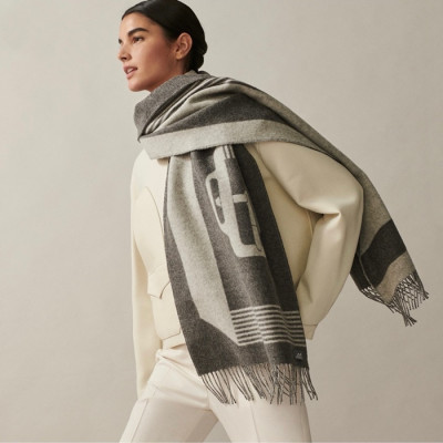 에르메스 여성 양면 머플러 - Hermes Womens Reversible Muffler - acc3752x