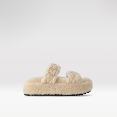 루이비통 여성 선셋 플랫폼 컴포트 슬리퍼 - Louis vuitton Womens Sunset Platform Comfort Slipper - lvs3326x