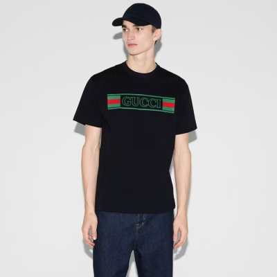 구찌 남성 라운드 반팔티 - Gucci Mens Round Tshirt - guc5157x