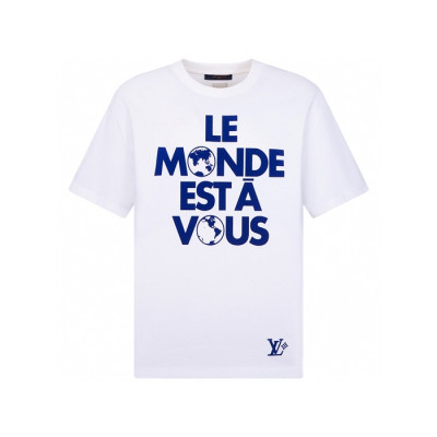 루이비통 남성 라운드 반팔 티셔츠 - Louis vuitton Mens Round Tshirt - lvc5160x