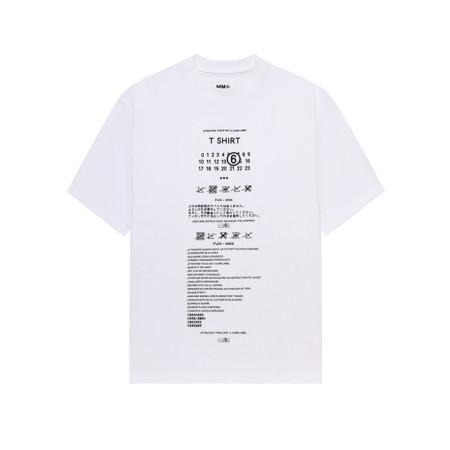 메종 마르지엘라 남성 라운드 반팔 티셔츠 - Maison Margiela Mens Round Tshirt - mac5367x