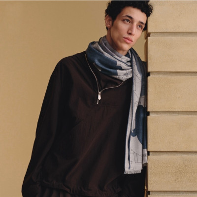 에르메스 남성 실크 머플러 - Hermes Mens Silk Muffler - acc4207x