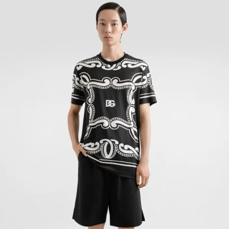 돌체앤가바나 남성 반팔 티셔츠 - Dolce&Gabbana Mens Round Tshirt - doc5411x