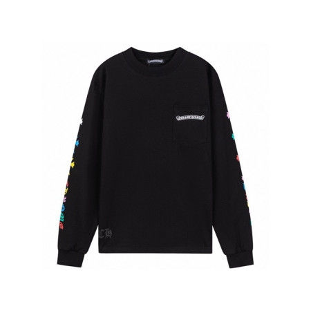 크롬하츠 남성 라운드 긴팔티 - Chrome Hearts Mens Round Tshirt - chc5545x