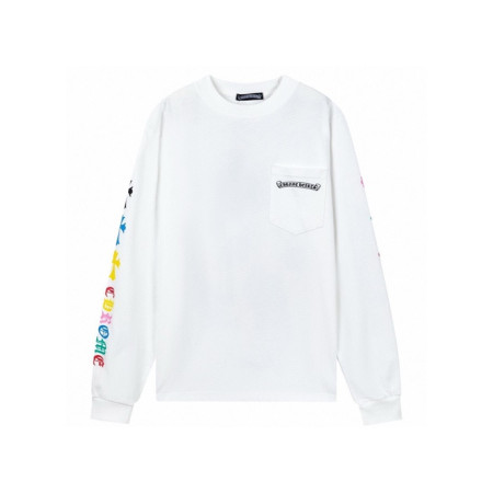 크롬하츠 남성 라운드 긴팔티 - Chrome Hearts Mens Round Tshirt - chc5546x