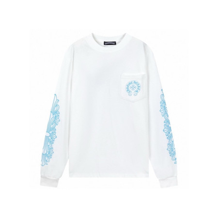 크롬하츠 남성 라운드 긴팔티 - Chrome Hearts Mens Round Tshirt - chc5548x