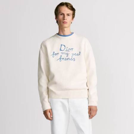 디올 남성 라운드 스웨터 - Dior Mens Round Sweater - dic5555x