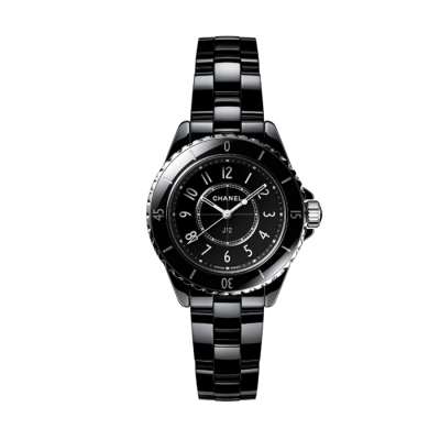 [당일배송] 샤넬 J12 쿼츠 블랙 다이얼 레이디 시계 - dd528x