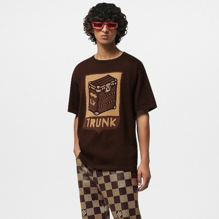 루이비통 남성 라운드 반팔 티셔츠 - Louis vuitton Mens Round Tshirt - lvc5649x