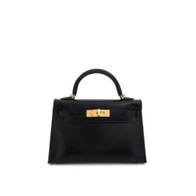 [당일배송] 에르메스 여성 복스 미니 켈리투20 블랙 금장 - dd562x