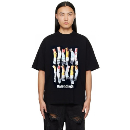 발렌시아가 남성 라운드 반팔 티셔츠 - Balenciaga Mens Round Tshirt - bac5662x