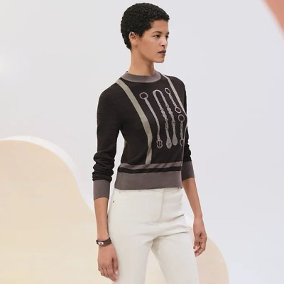에르메스 여성 라운드 스웨터 - Hermes Womens Round Knitwear - guc5663x