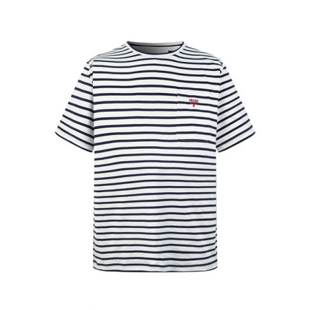 프라다 남성 라운드 반팔티 - Prada Mens Round Tshirt - prc5676x