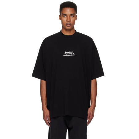 베트멍 남/녀 라운드 반팔 티셔츠 - Vetements Unisex Oversize Tshirt - vec5684x