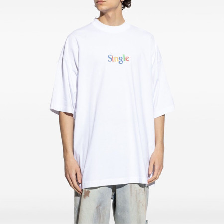 베트멍 남/녀 라운드 반팔 티셔츠 - Vetements Unisex Oversize Tshirt - vec5703x