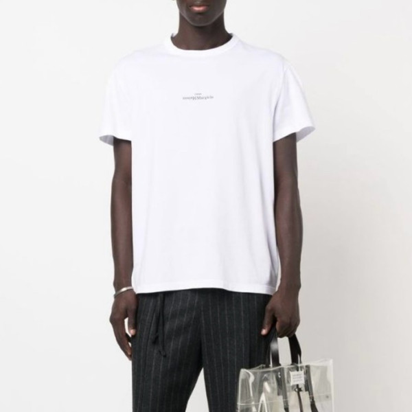 메종 마르지엘라 남성 라운드 반팔 티셔츠 - Maison Margiela Mens Round Tshirt - mac5708x