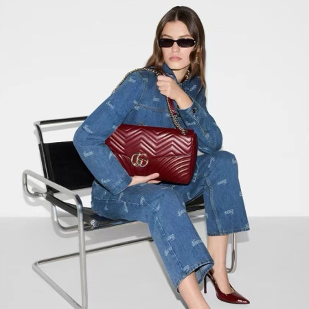 구찌 여성 GG 마몬트 백 - Gucci Womens GG Marmont Bag - gub5257x