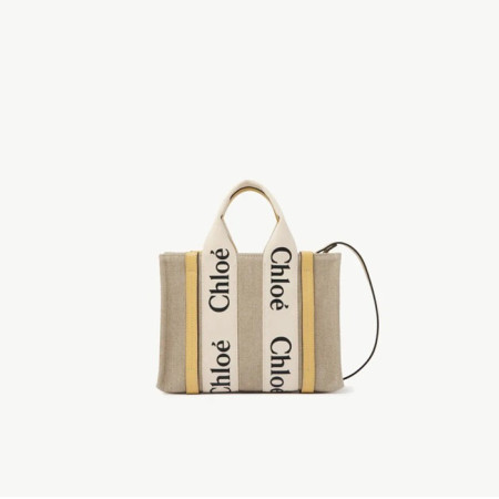 끌로에 여성 리넨 우디 토트백 - Chloe Womens Woody Bag - chb5269x