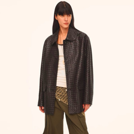 보테가베네타 여성 가죽 자켓 - Bottega veneta Womens Leather Jacket - bvc5840x