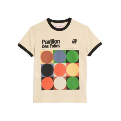 발렌티노 여성 크루넥 반팔티 - Valentino Womens Round Tshirt - val5850x