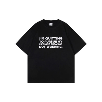 베트멍 남/녀 라운드 반팔 티셔츠 - Vetements Unisex Oversize Tshirt - vec5963x