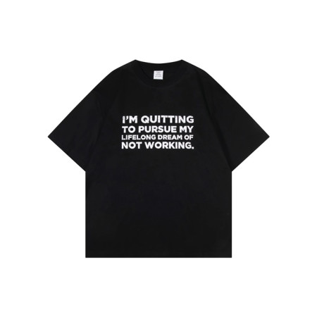 베트멍 남/녀 라운드 반팔 티셔츠 - Vetements Unisex Oversize Tshirt - vec5963x
