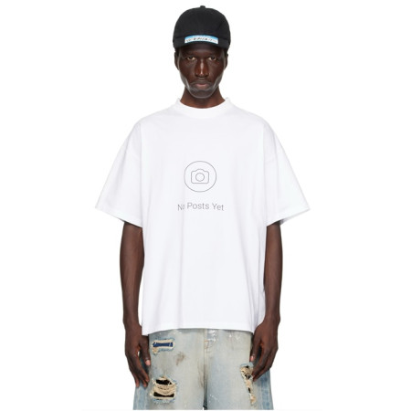 베트멍 남/녀 라운드 반팔 티셔츠 - Vetements Unisex Oversize Tshirt - vec5965x