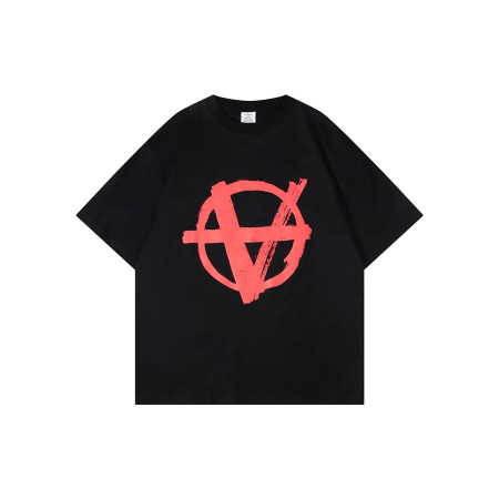 베트멍 남성 라운드 반팔 티셔츠 - Vetements Mens Oversize Tshirt - vec5969x