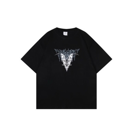 베트멍 남성 라운드 반팔 티셔츠 - Vetements Mens Oversize Tshirt - vec5971x