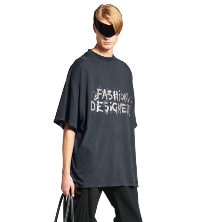 발렌시아가 남성 라운드 반팔 티셔츠 - Balenciaga Mens Round Tshirt - bac5983x