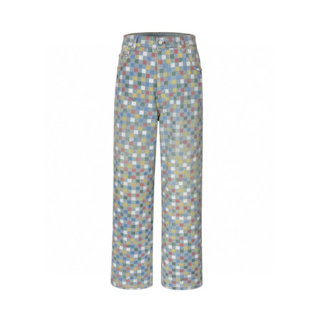 루이비통 남성 다미얼 청바지 - Louis vuitton Mens Damier Jeans - lvc6012x